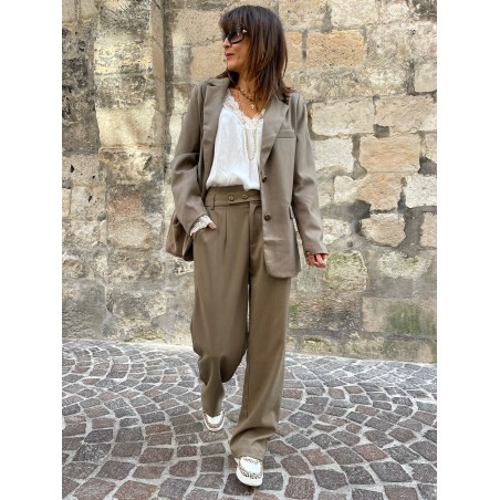 Veste blazer taupe