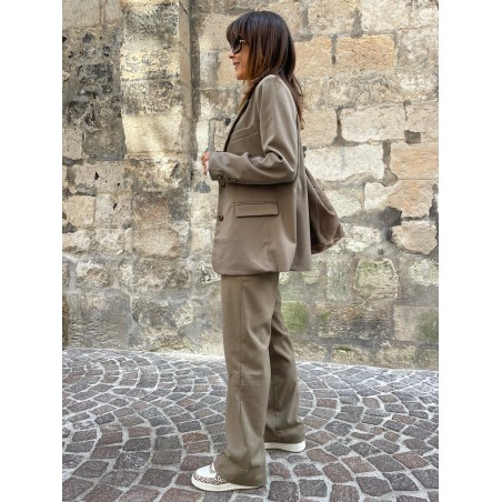 Veste blazer taupe
