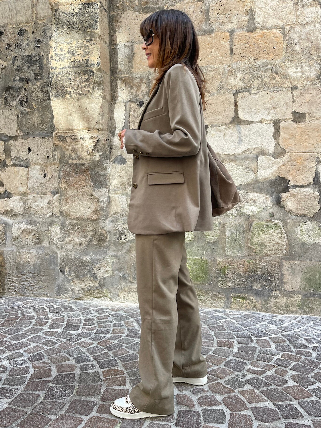 Veste blazer taupe