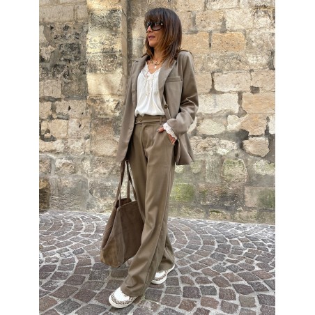 Veste blazer taupe