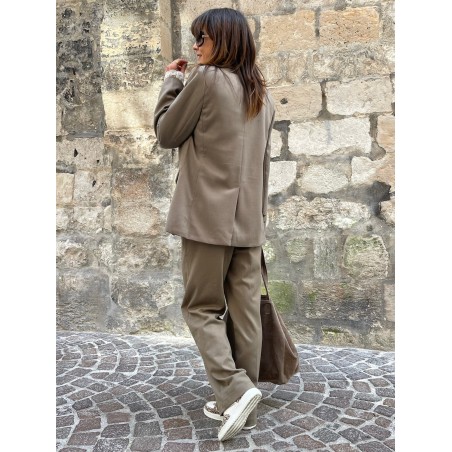 Veste blazer taupe