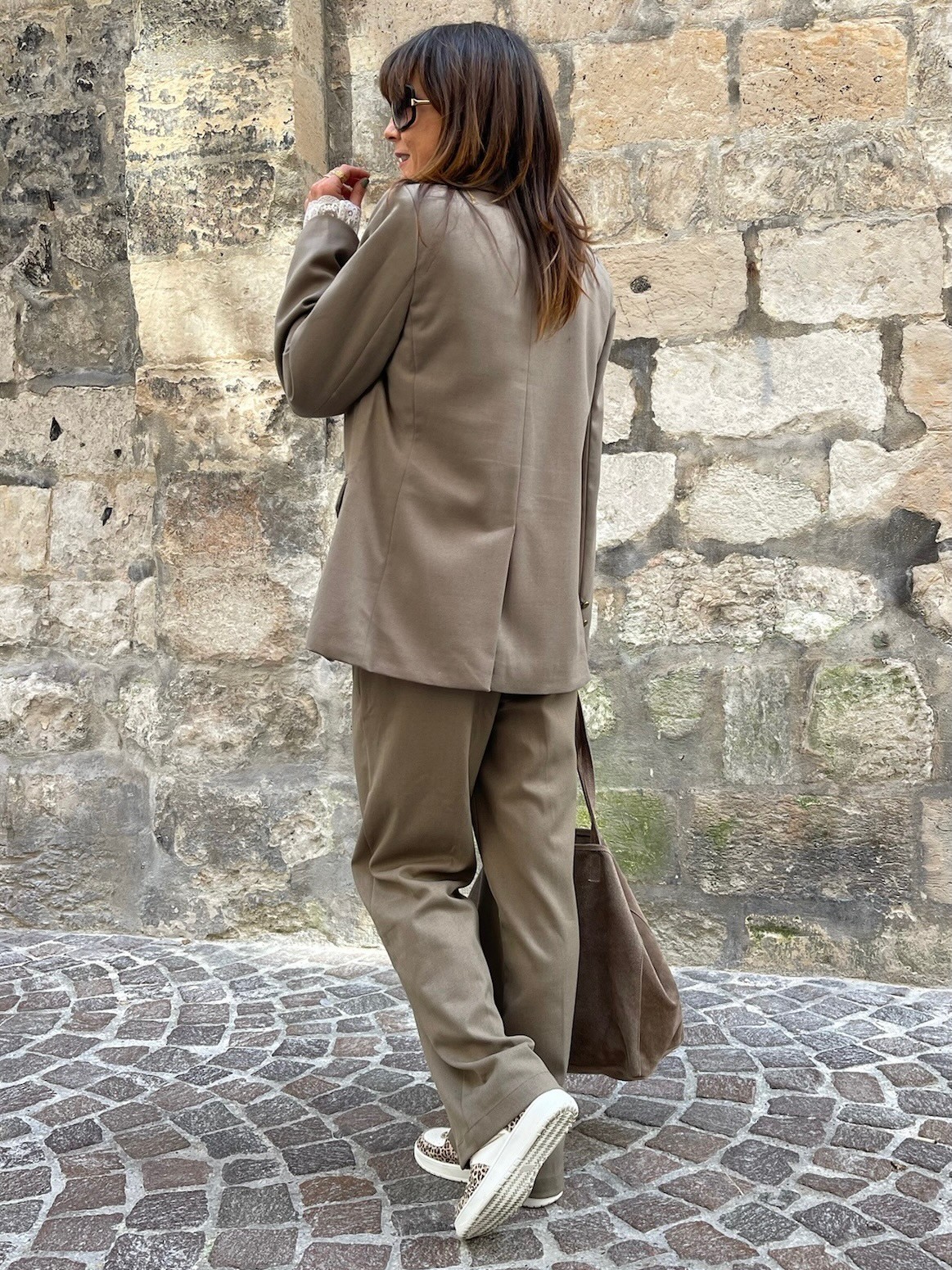 Veste blazer taupe