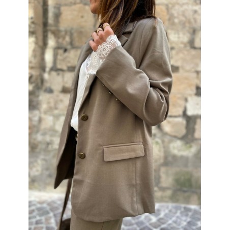 Veste blazer taupe