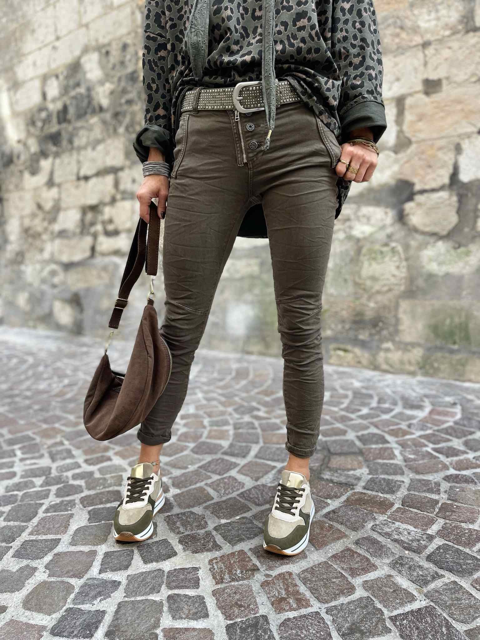 Jean zip choco