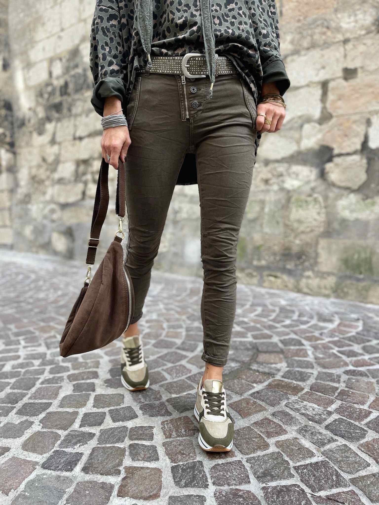 Jean zip choco