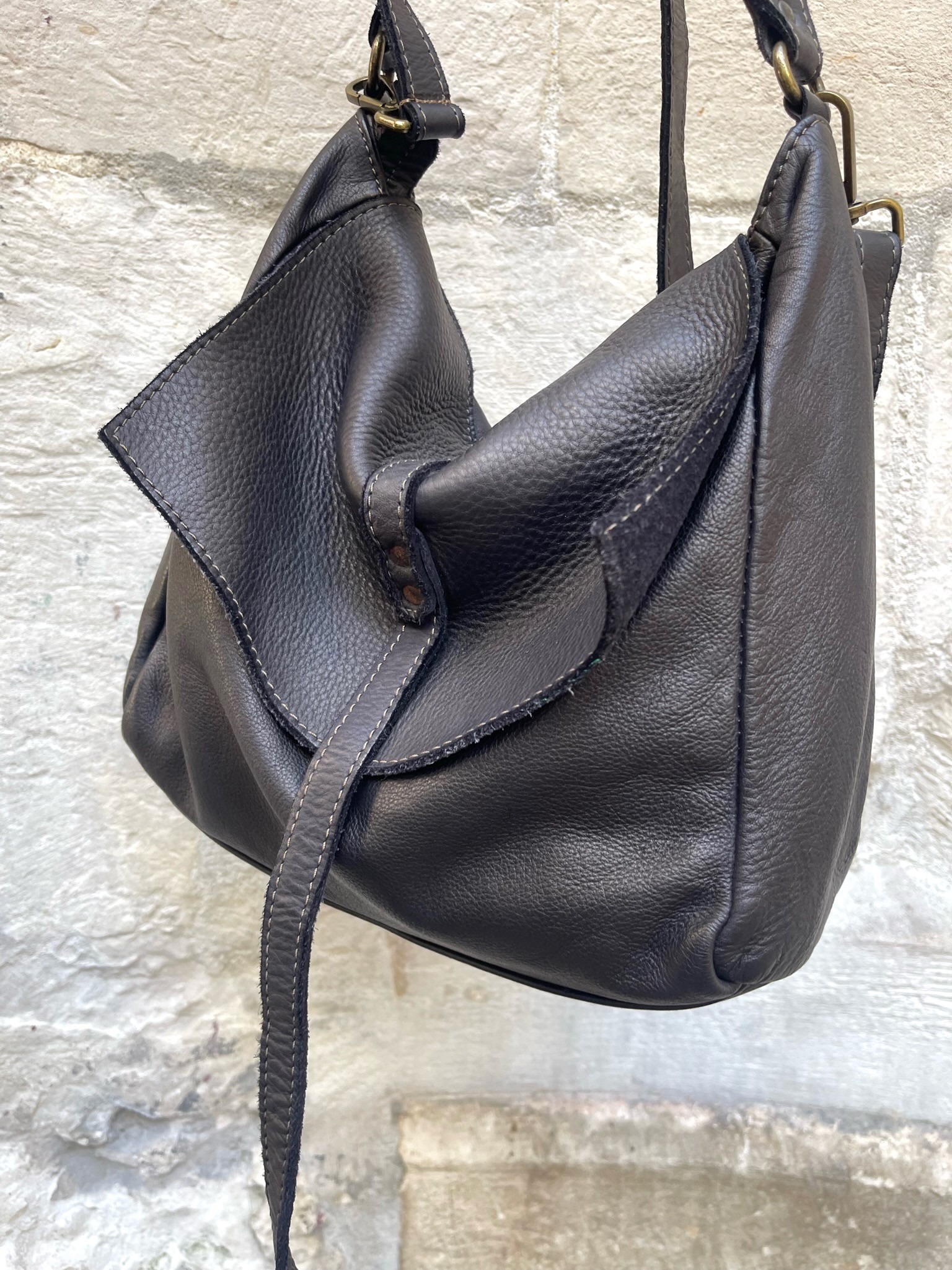 Sac cuir noir