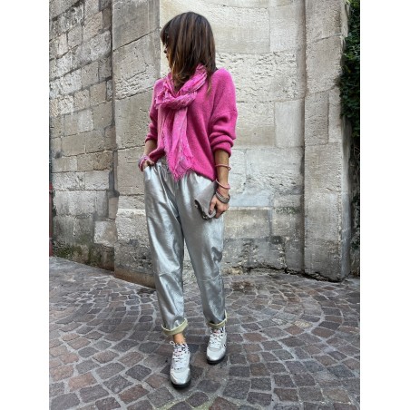Pantalon argenté