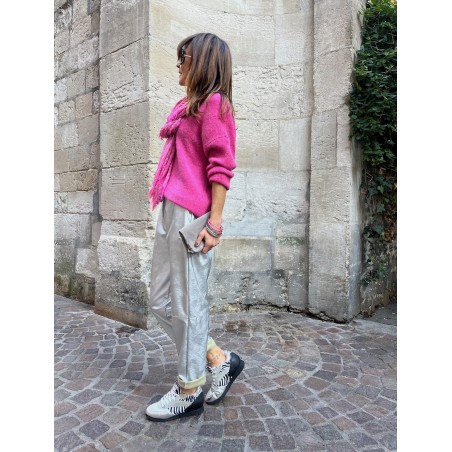 Pantalon argenté