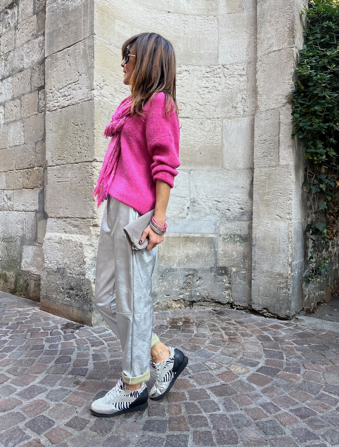 Pantalon argenté