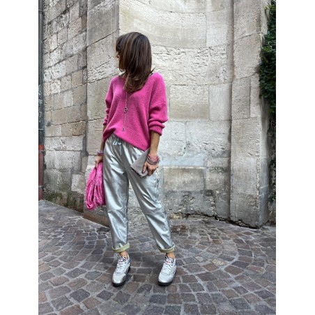 Pantalon argenté