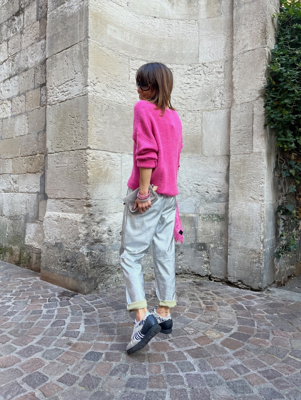 Pantalon argenté