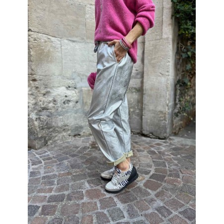 Pantalon argenté