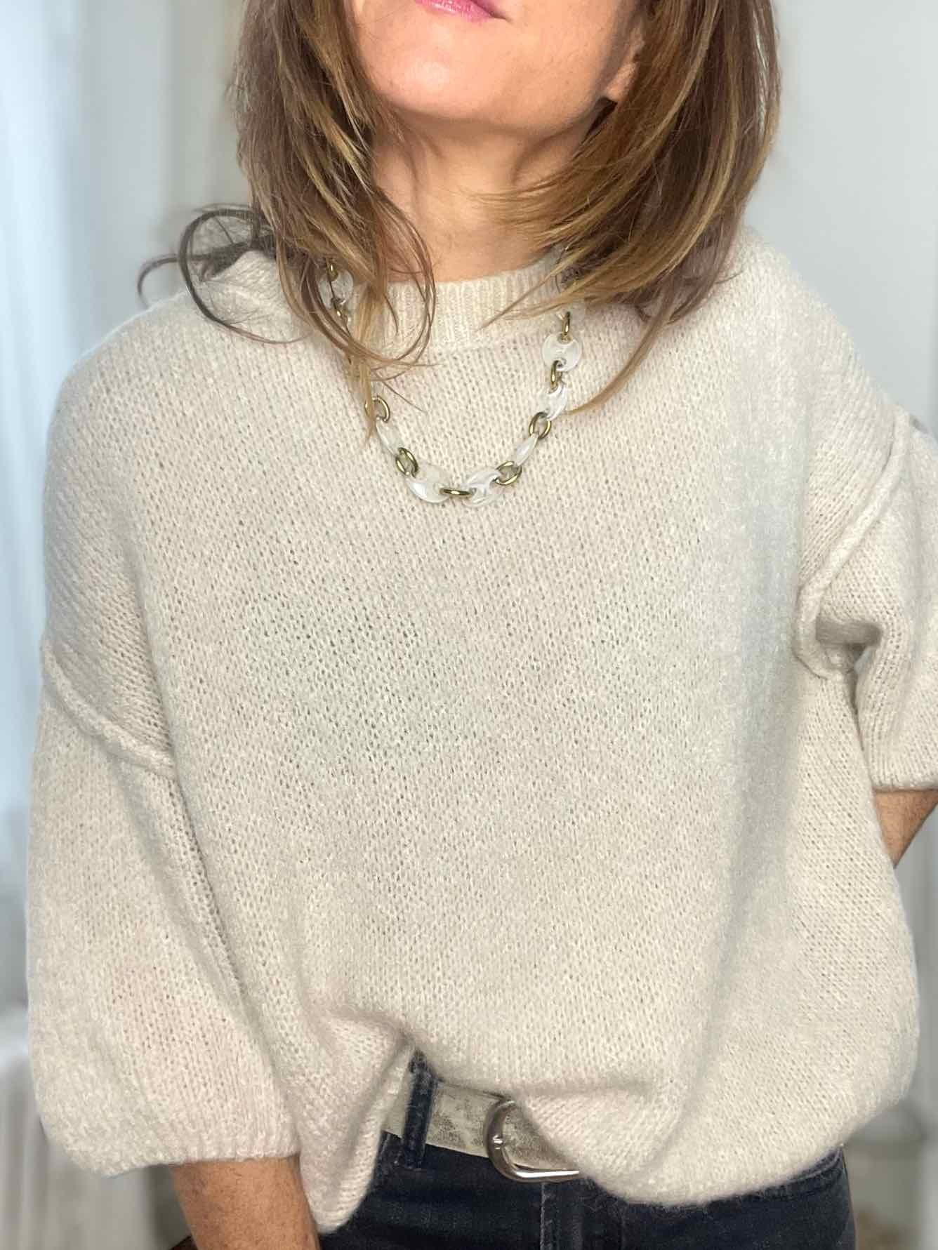 Pull Alpaga col rond
