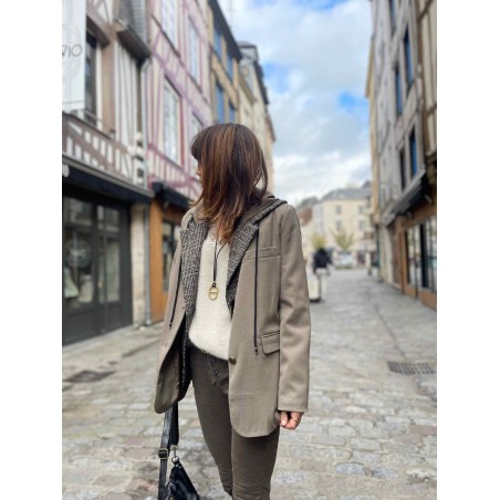 Veste blazer taupe