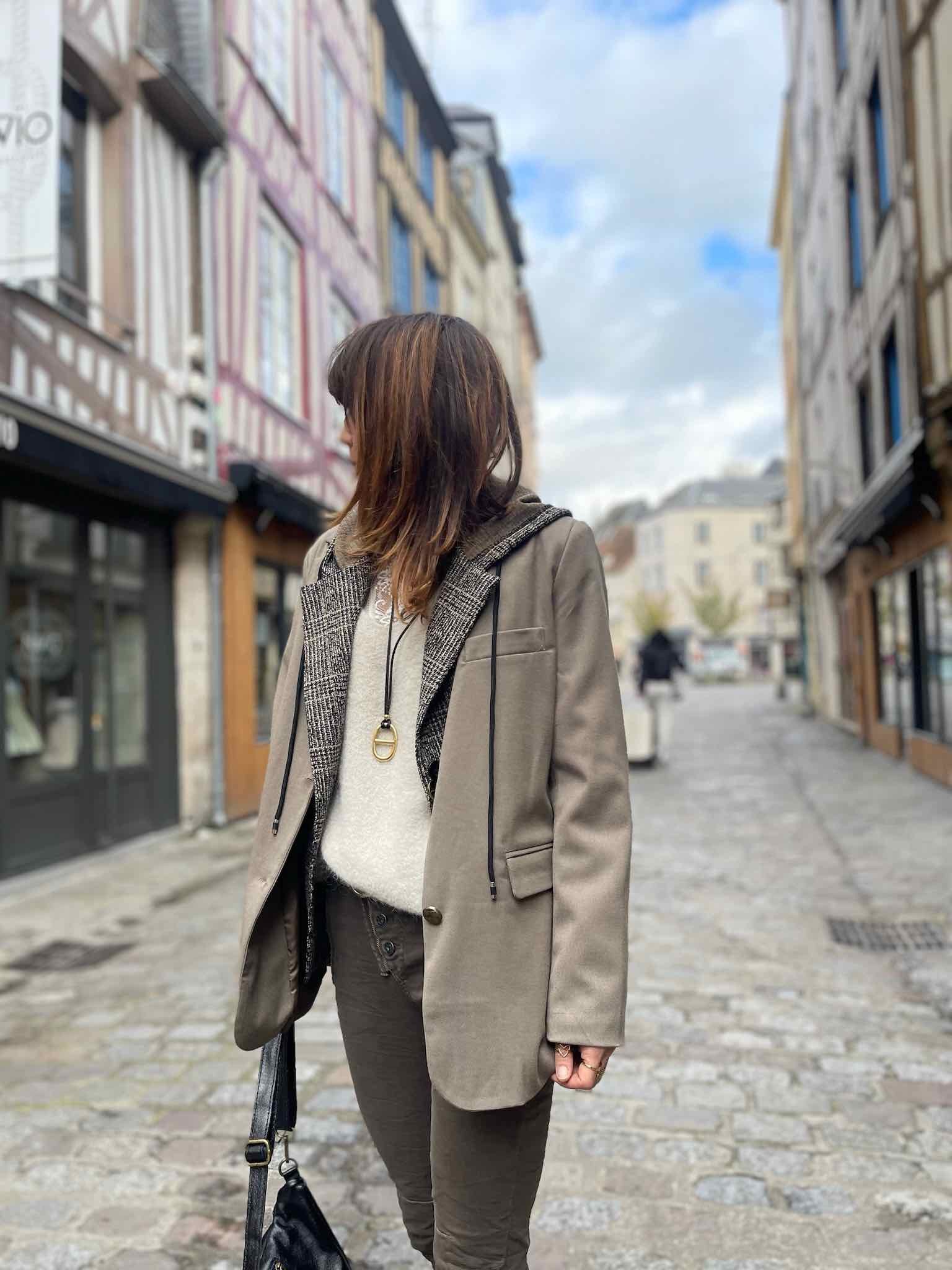 Veste blazer taupe