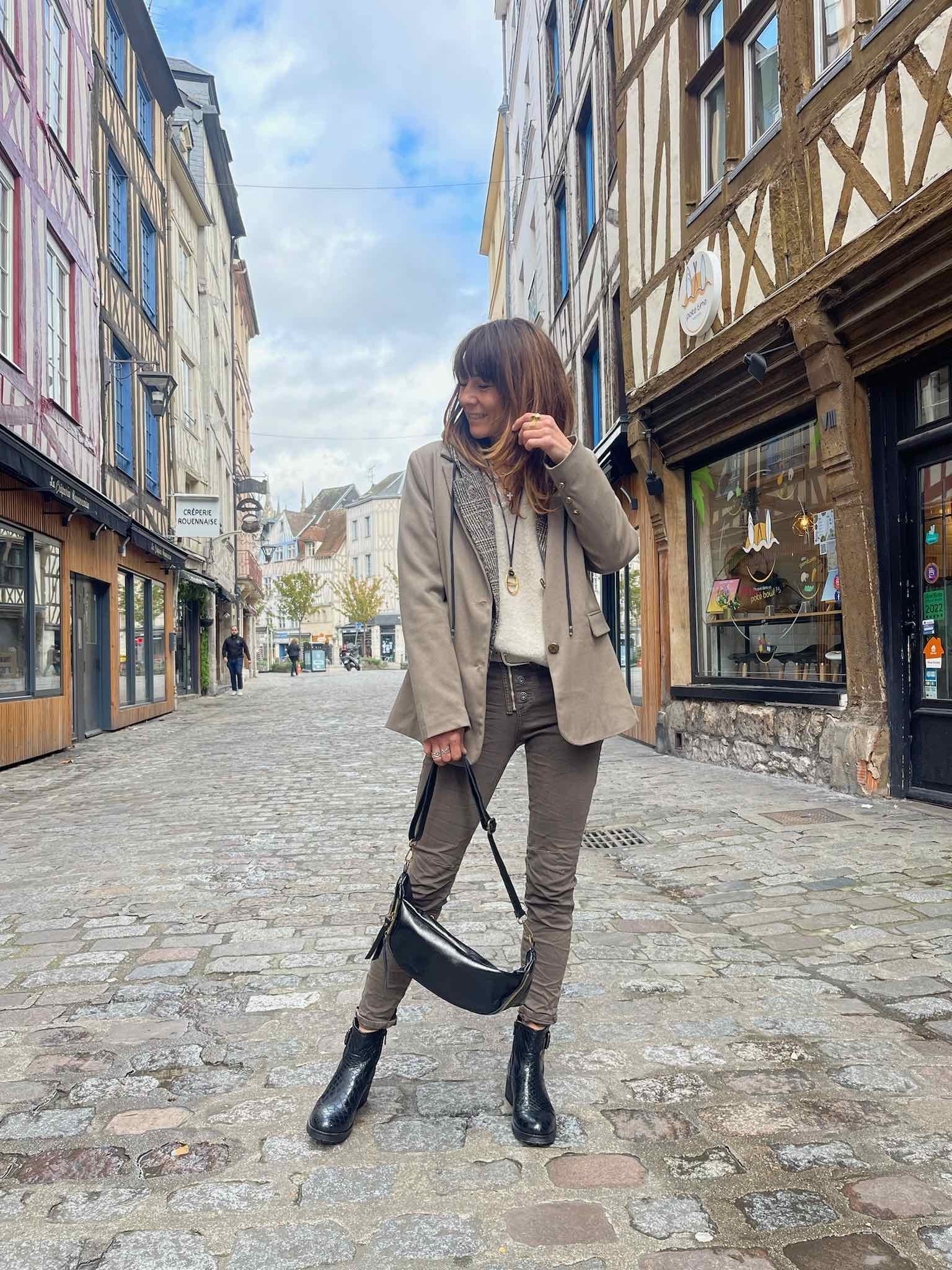 Veste blazer taupe