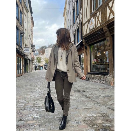 Veste blazer taupe