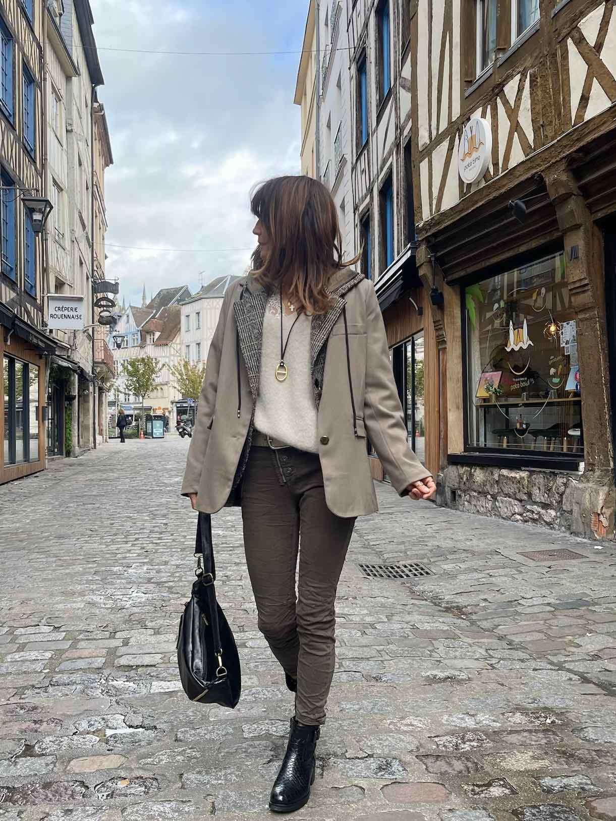 Veste blazer taupe