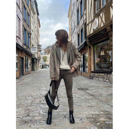 Veste blazer taupe