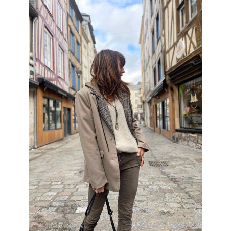 Veste blazer taupe