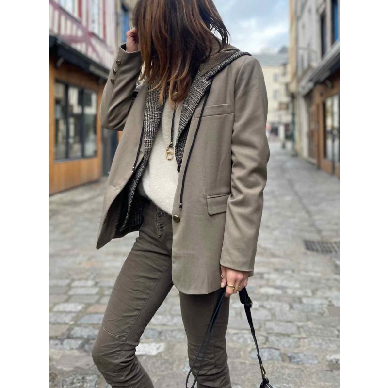 Veste blazer taupe