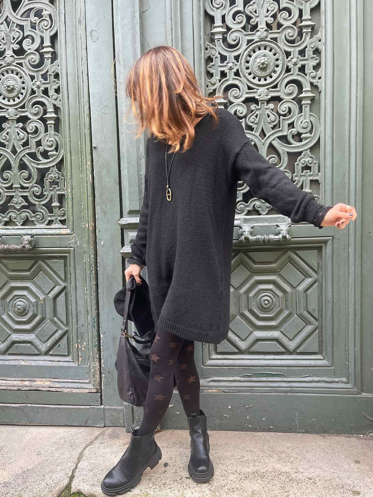 Robe pull Noir