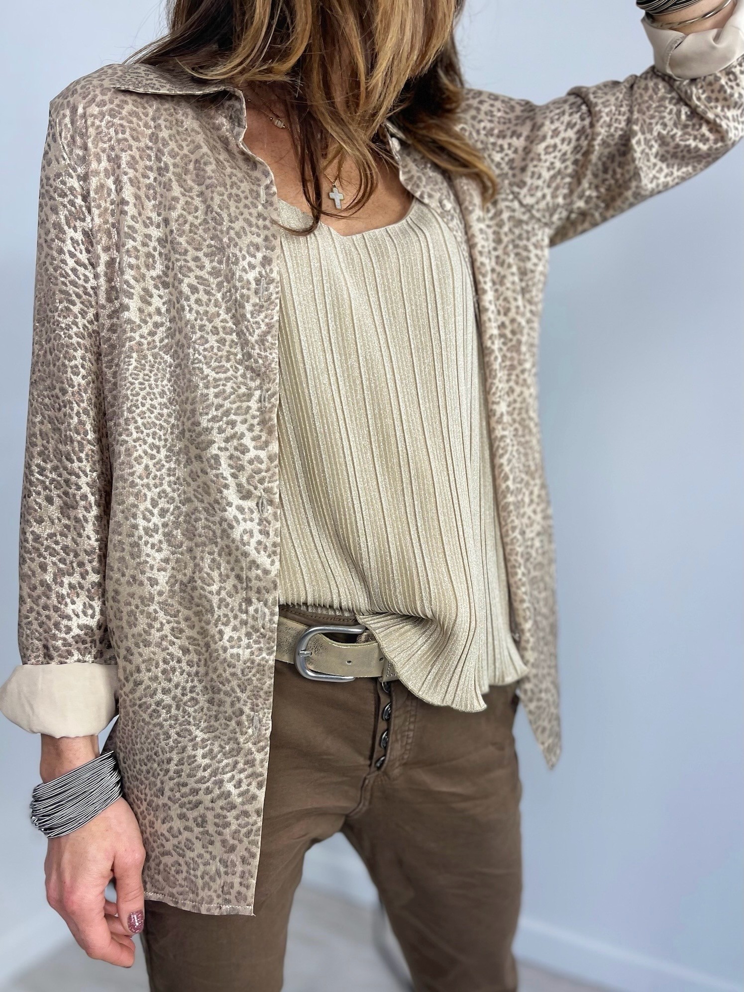 Chemise léo gold