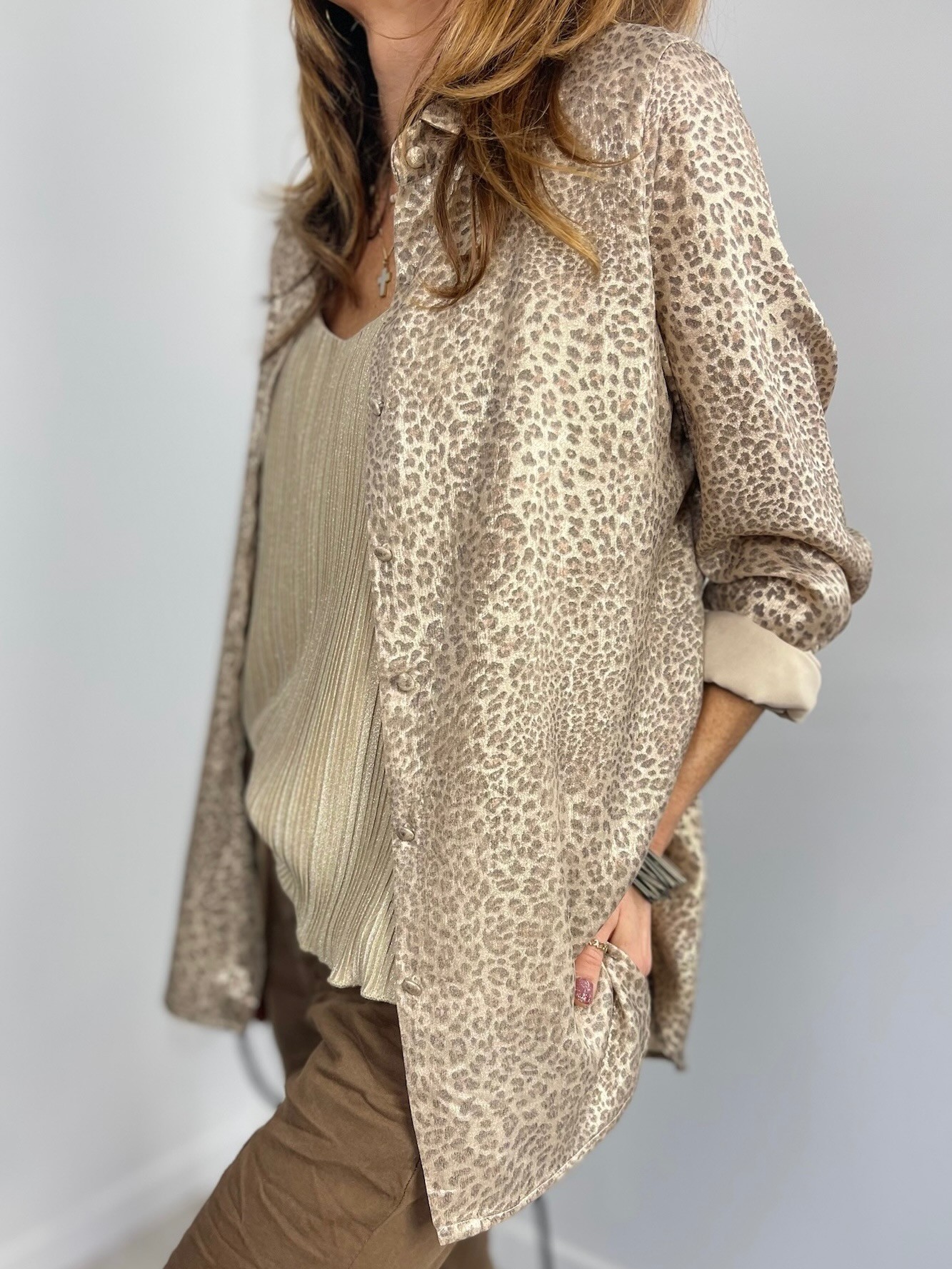 Chemise léo gold