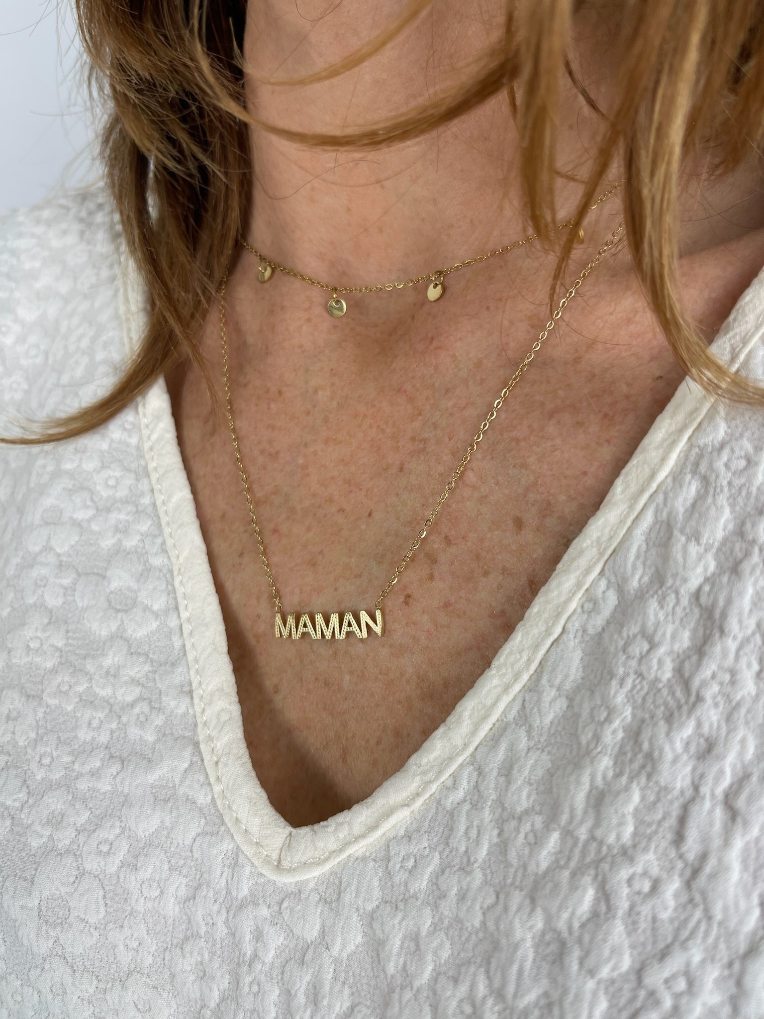 Collier Maman gold