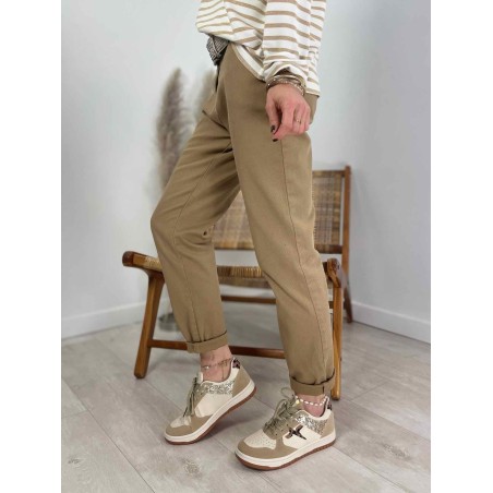 Chino nid d'abeille camel