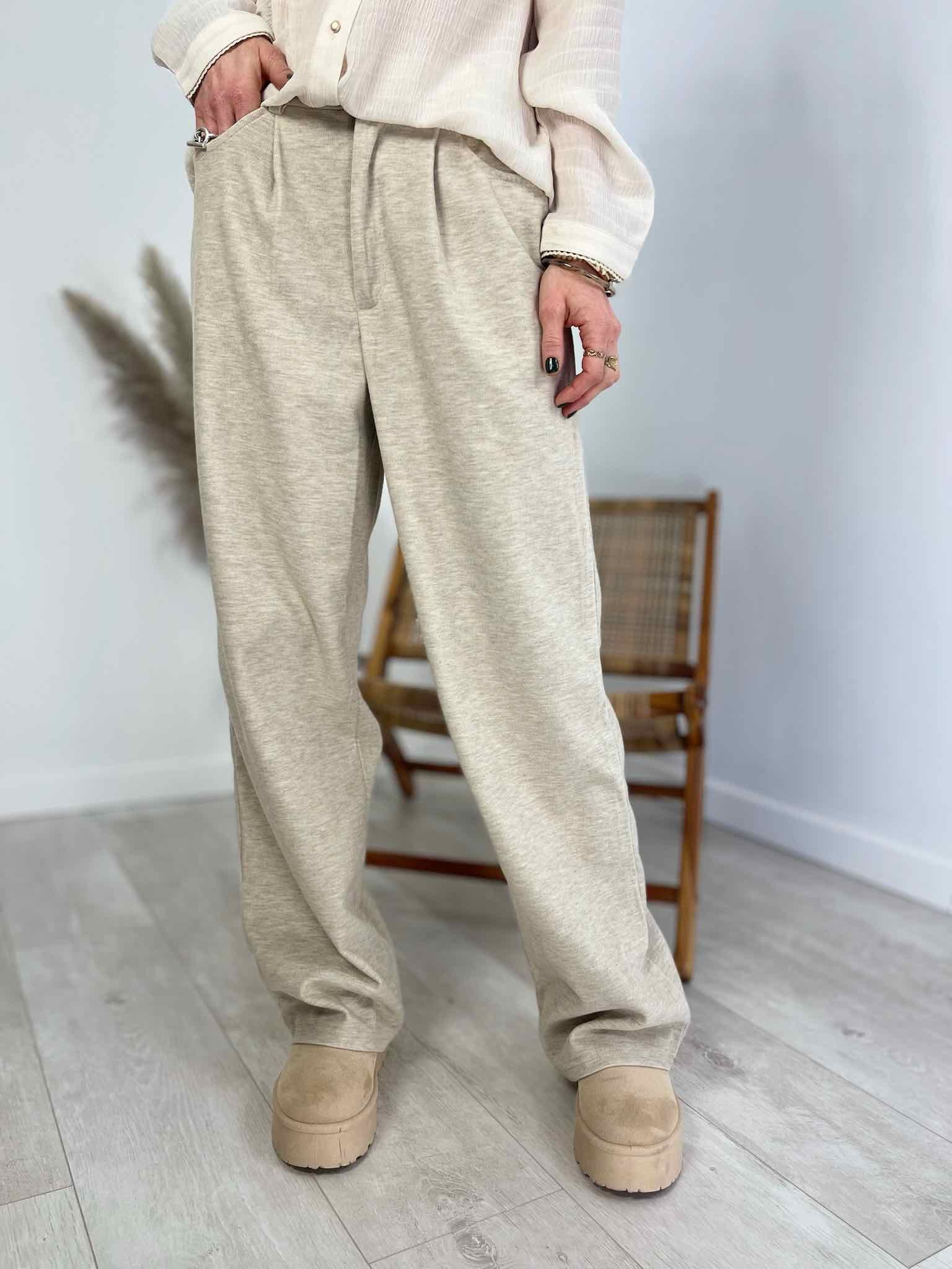 Jogging tout doux beige