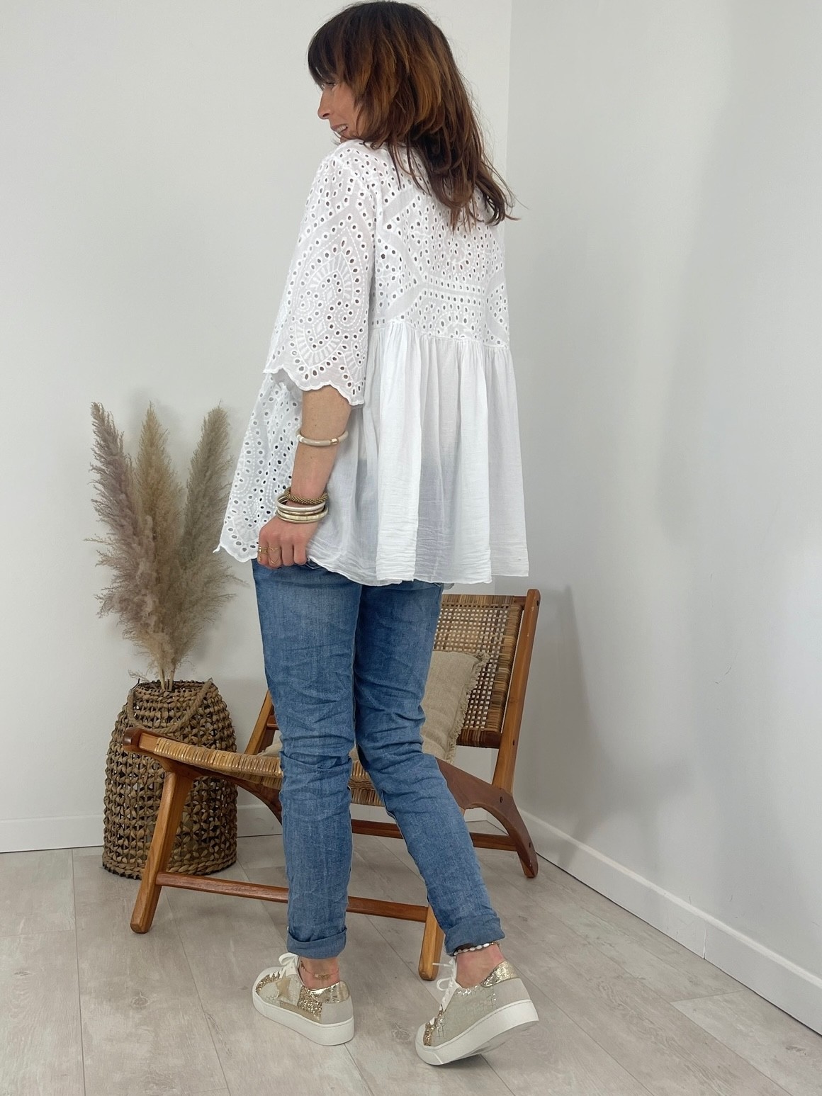 Blouse broderie blanche