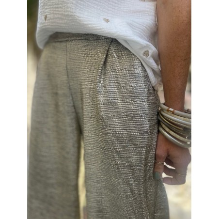 Pantalon flare gold