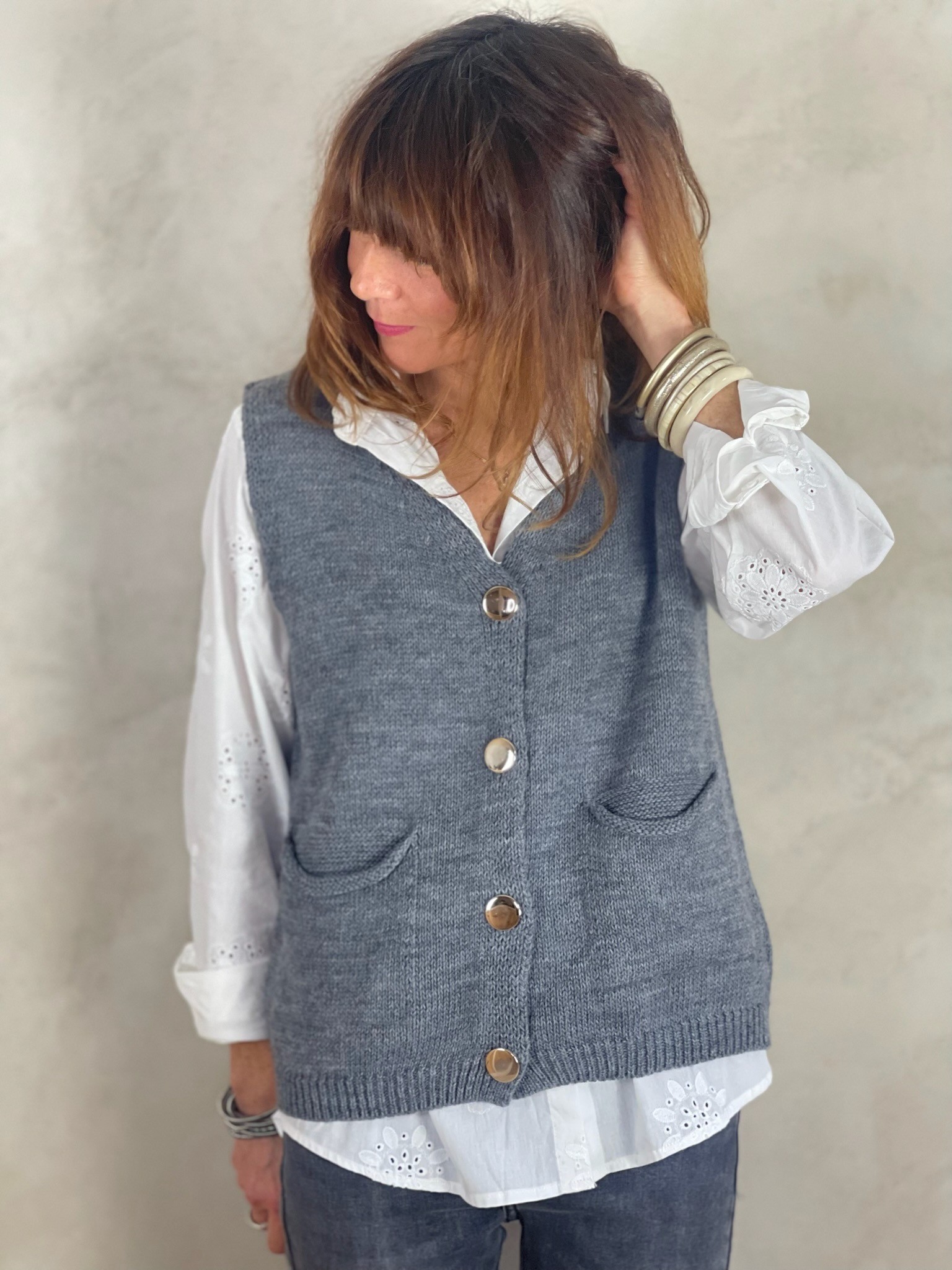 Gilet gris
