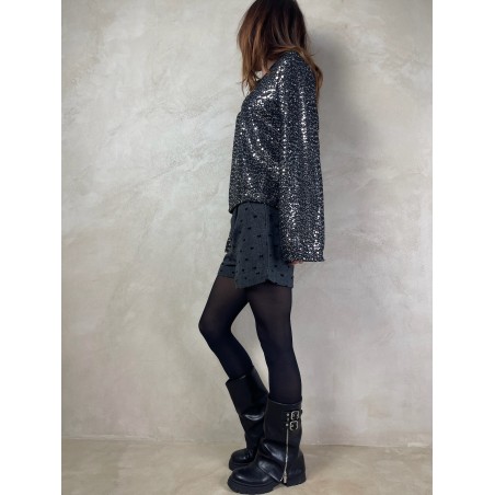 Top sequins noeud