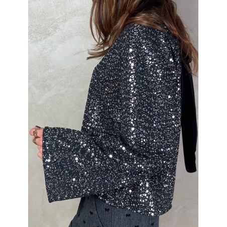 Top sequins noeud