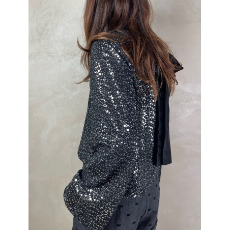 Top sequins noeud
