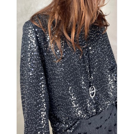 Top sequins noeud