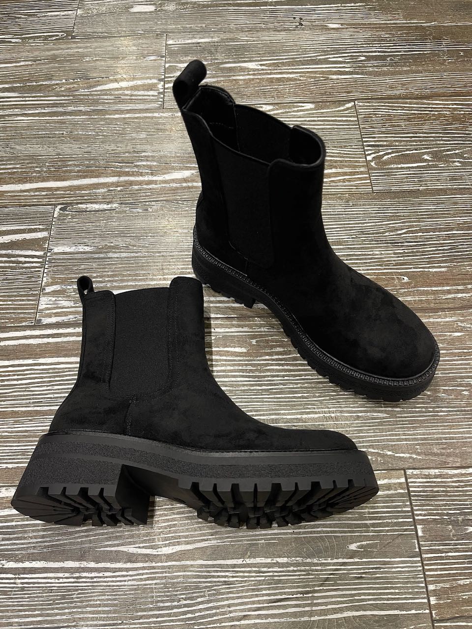 Boots chealsea effet daim