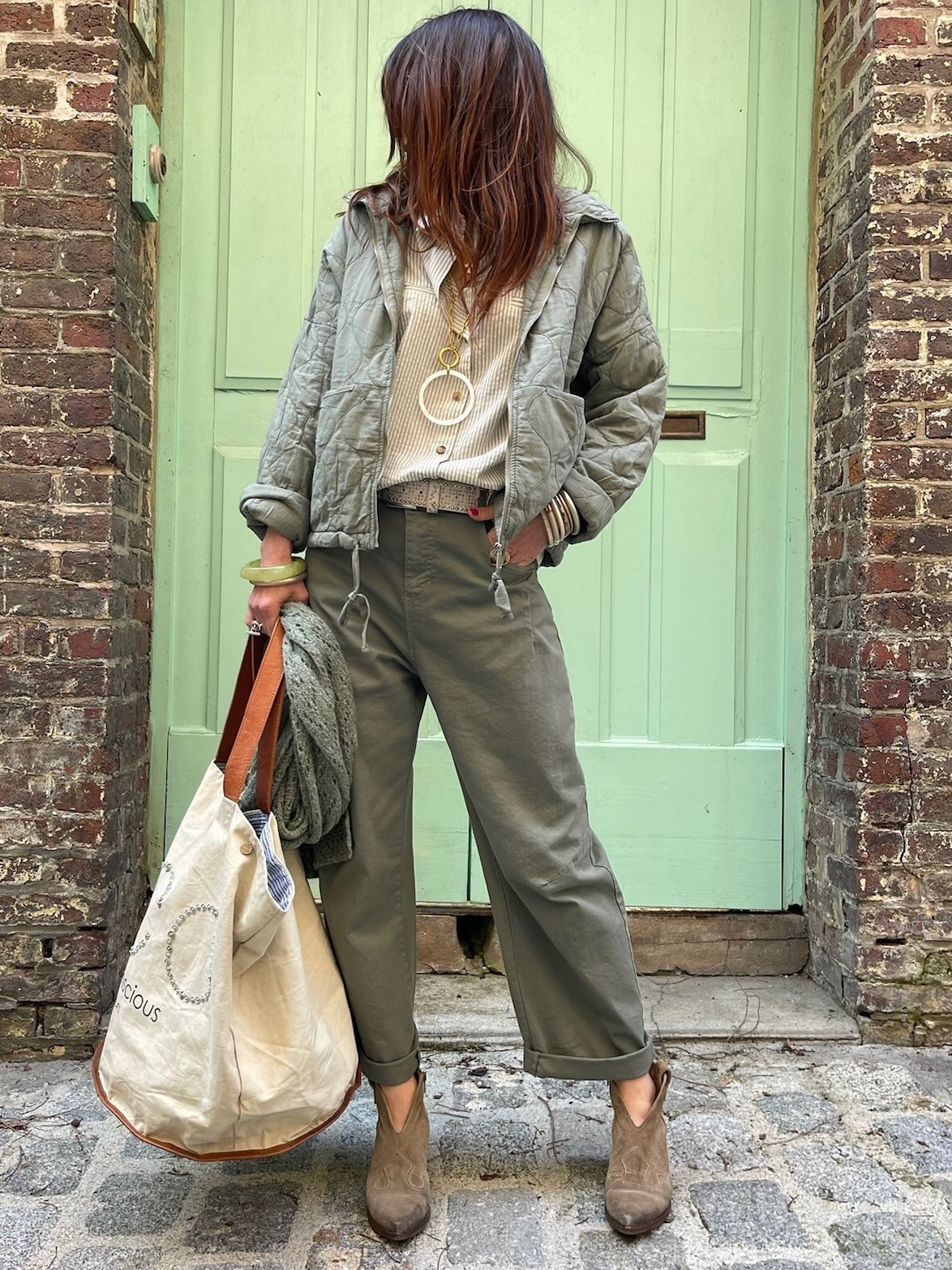 Pantalon ballon kaki