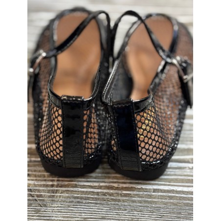 Ballerines ajourées noires