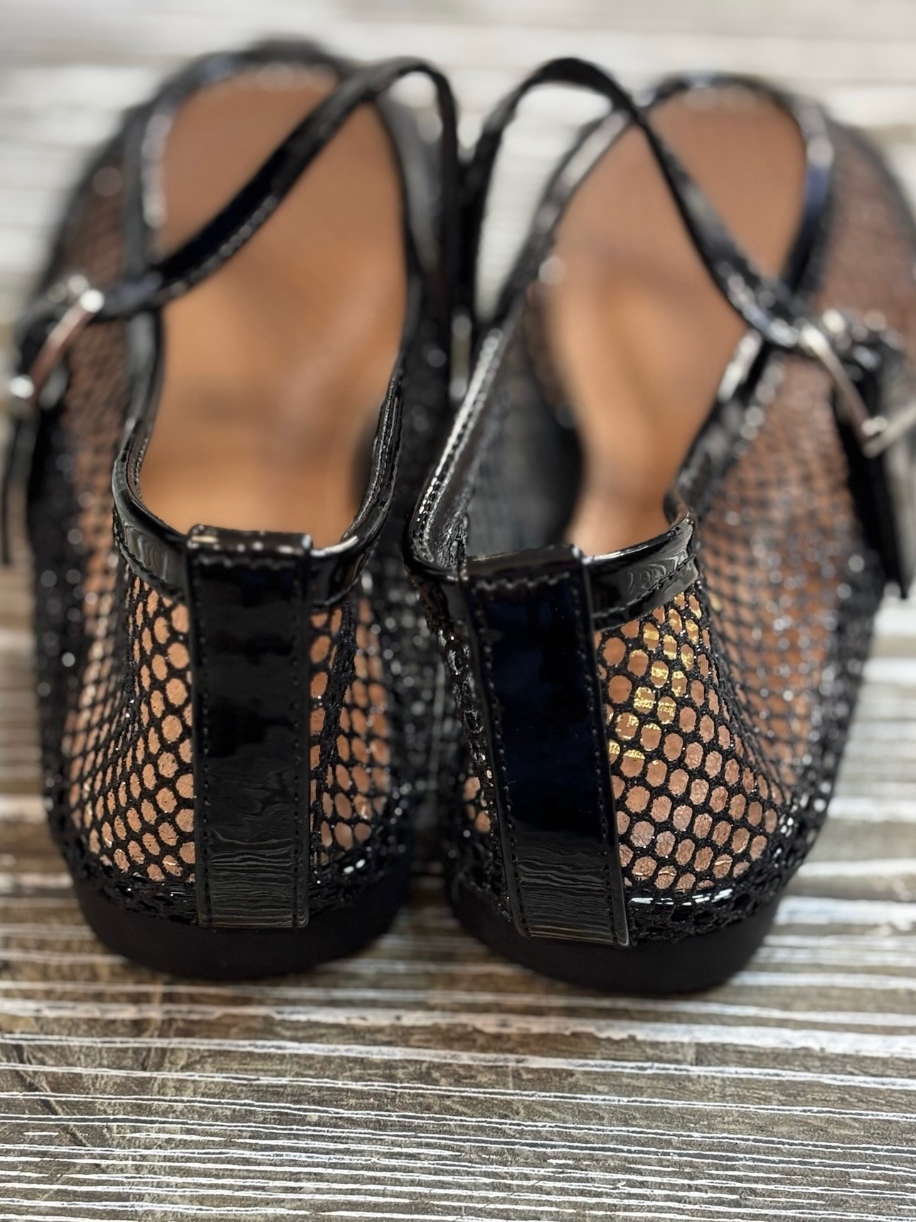 Ballerines ajourées noires