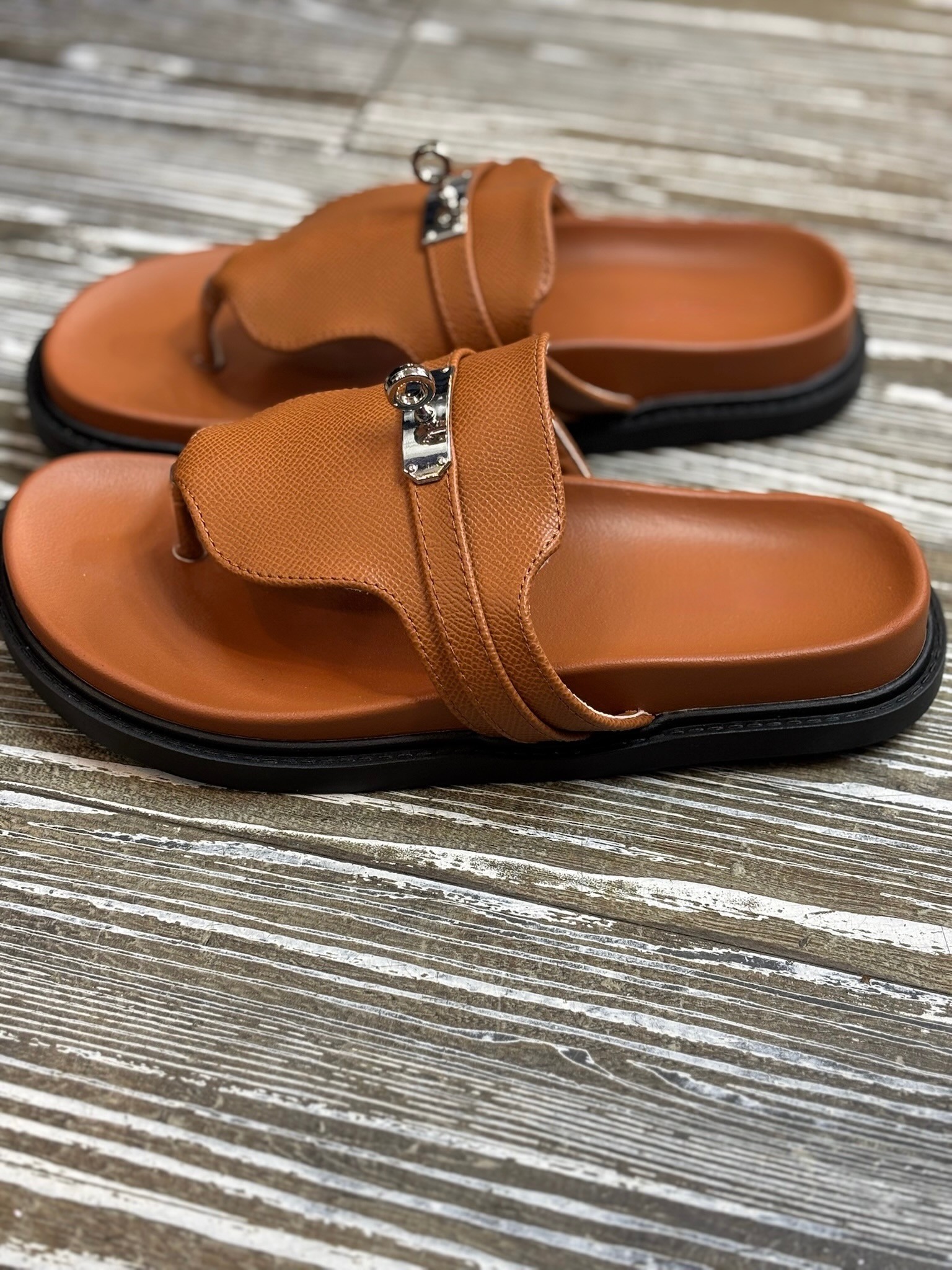 Sandales simili camel