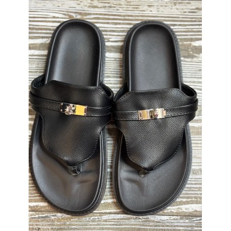 Sandales simili noires