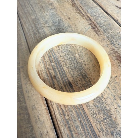 Bracelet jonc beige