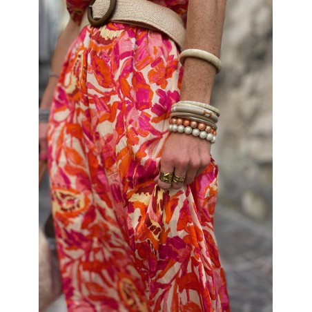 Robe longue orange