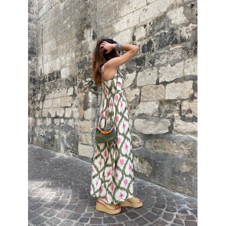 Mini sac cuir kaki