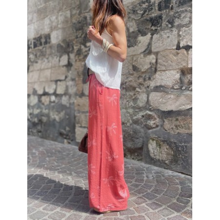 Top broderie blanc