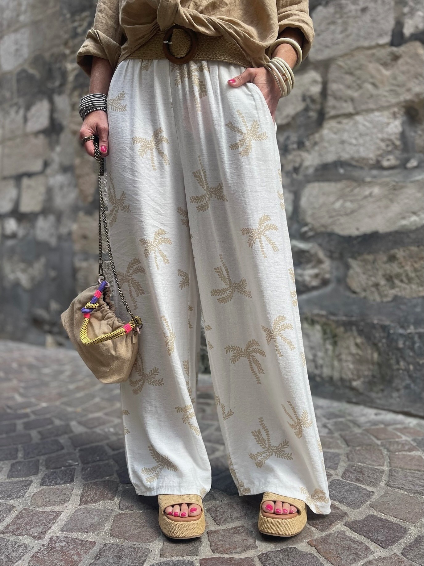 Pantalon palmier beige