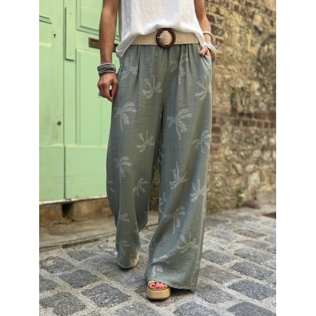 Pantalon palmier kaki